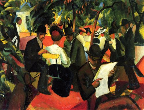 Macke, August: Gartenrestaurant