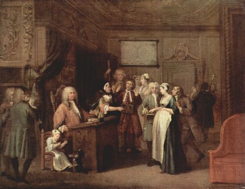 Hogarth, William: Die Denunziation