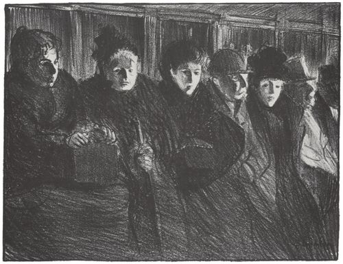 Steinlen, Theophile Alexandre: In der Pferdebahn