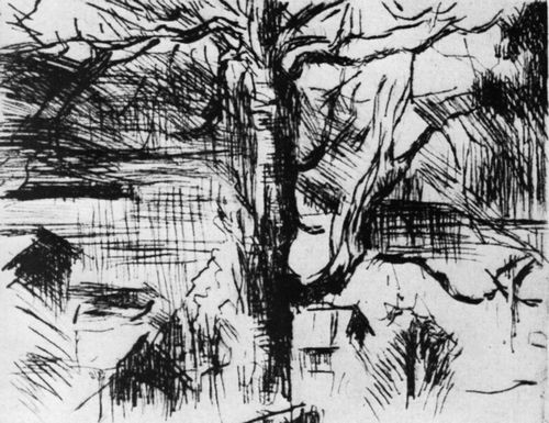 Corinth, Lovis: Baum am Walchensee
