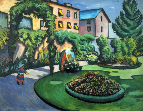 Macke, August: Gartenbild