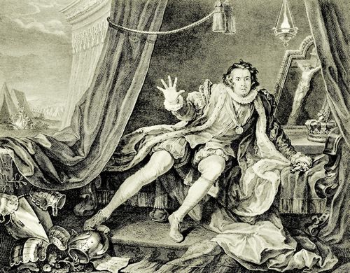 Hogarth, William: Garrick in der Rolle Richards III.