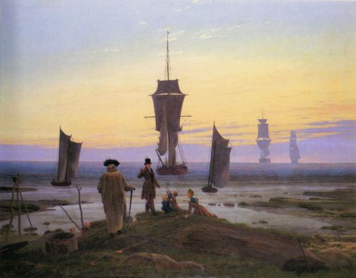 Friedrich, Caspar David: Die Lebensstufen (Strandbild, Strandszene in Wiek)