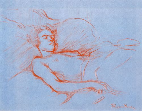 Toulouse-Lautrec, Henri de: Schlafende Frau im Bett