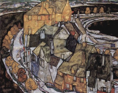 Schiele, Egon: Der H�userbogen oder Inselstadt