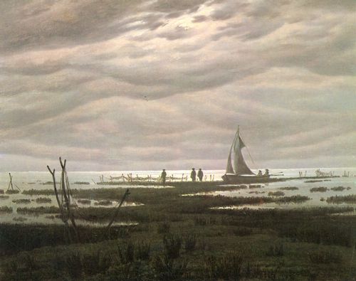 Friedrich, Caspar David: Flachlandschaft am Greifswalder Bodden (Seest�ck, Abend an der Ostsee)