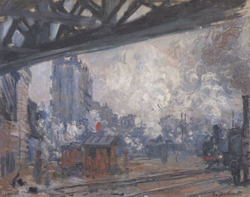 Monet, Claude: Der Bahnhof Saint-Lazare, Au�enansicht