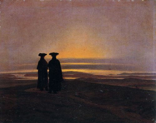 Friedrich, Caspar David: Abendlandschaft mit zwei M�nnern