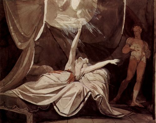 F�ssli, Johann Heinrich: Kriemhild sieht im Traum den toten Siegfried