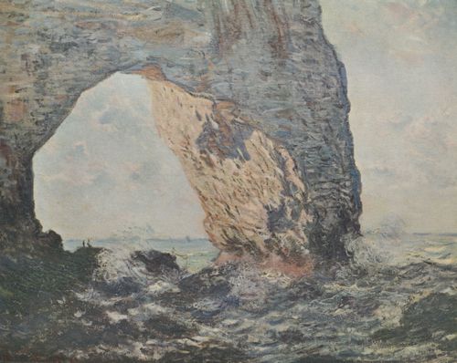 Monet, Claude: Die Felsenklippen von �tretat (La Manneporte)
