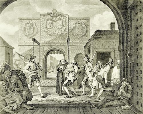 Hogarth, William: Das Tor von Calais oder The Roast Beef of Old England