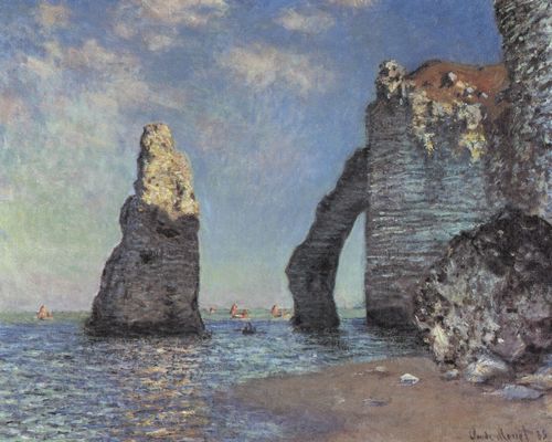 Monet, Claude: Die Felsenklippen von �tretat