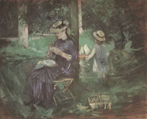 Morisot, Berthe: Frau und Kind im Garten