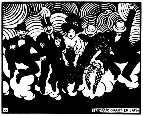 Vallotton, F�lix: Das fr�hliche Quartier Latin