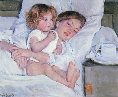 Cassatt, Mary: Fr�hst�ck im Bett