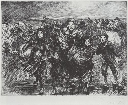 Steinlen, Theophile Alexandre: Auf der Flucht