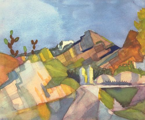 Macke, August: Felsige Landschaft