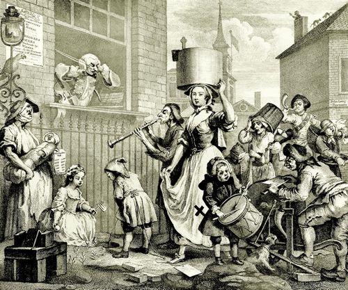Hogarth, William: Der rasende Musikus