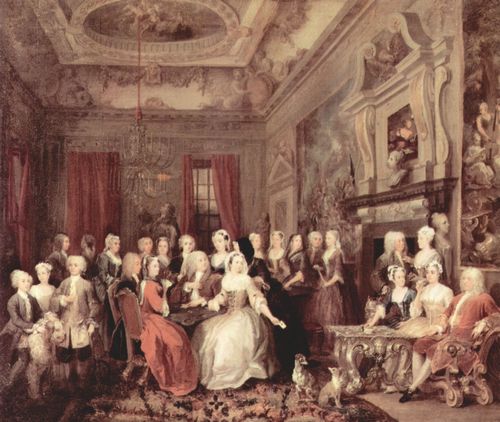 Hogarth, William: Versammlung im Wanstead House