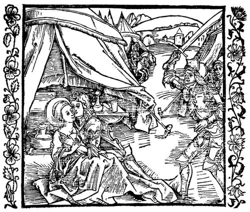 D�rer, Albrecht: Illustration zum »Der Ritter vom Turn«, Szene: Ein israelitischer Ritter erschl�gt einen anderen, der sich mit einer Heidin abgibt