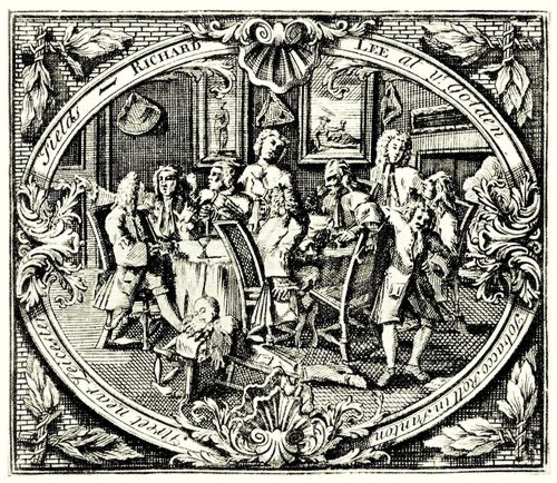 Hogarth, William: Gesch�ftskarte f�r den Tabaksh�ndler Richard Lee