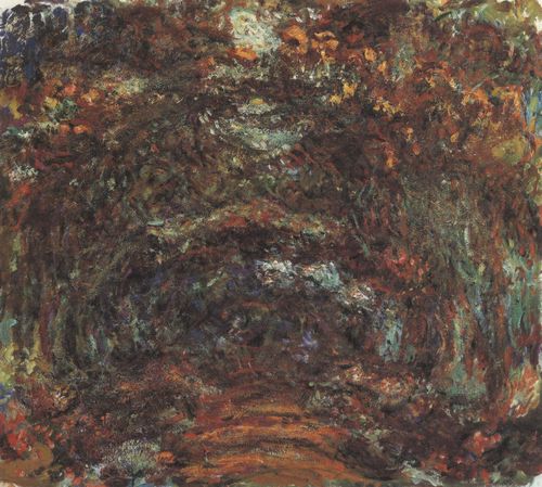 Monet, Claude: Der Weg mit den Rosenb�gen in Giverny