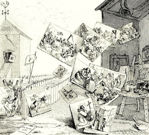 Hogarth, William: Die Bilderschlacht