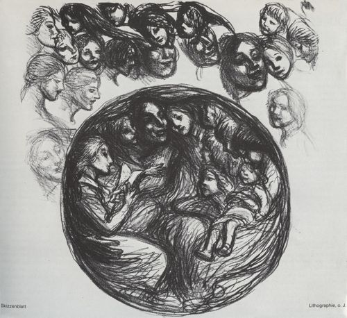 Steinlen, Theophile Alexandre: Skizzenblatt
