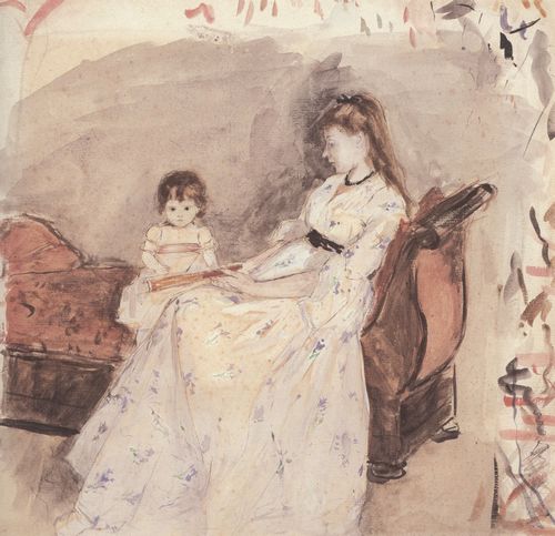 Morisot, Berthe: Edma, die Schwester der K�nstlerin, mit ihrer Tochter