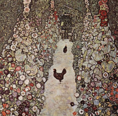 Klimt, Gustav: Gartenweg mit H�hnern