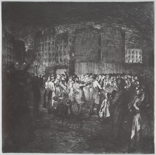 Steinlen, Theophile Alexandre: Die Stra�enmusikanten