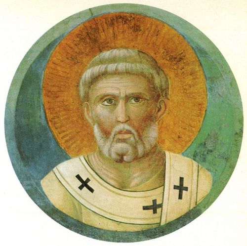 Giotto di Bondone: Fresken in der Kirche San Francesco in Assisi, Szene: Rondell mit dem Apostel Petrus