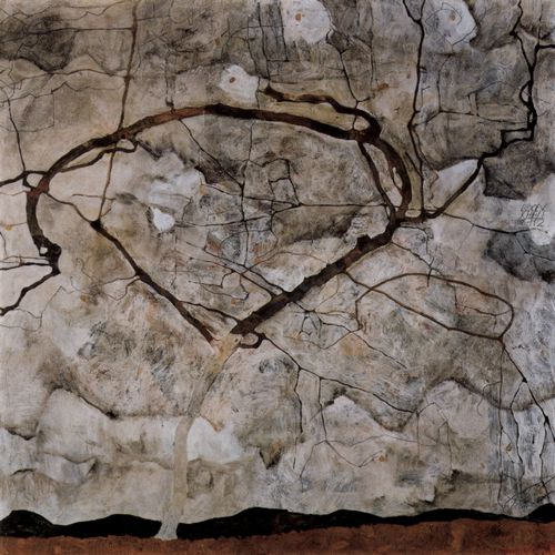 Schiele, Egon: Herbstbaum im Wind