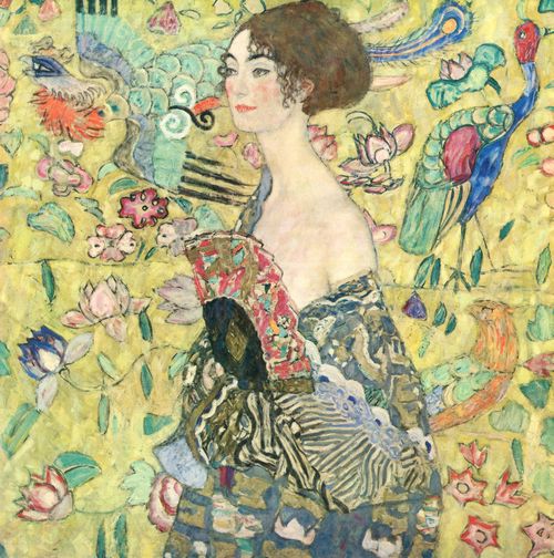 Klimt, Gustav: Dame mit F�cher