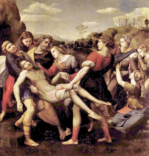 Raffael: Baglioni-Altar, Haupttafel, Szene: Kreuzabnahme