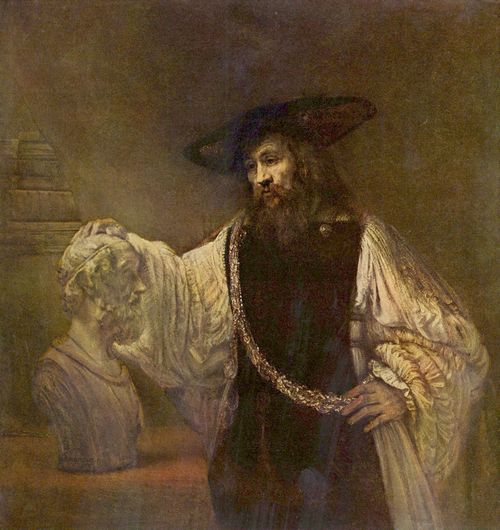 Rembrandt Harmensz. van Rijn: Aristoteles vor der B�ste des Homer