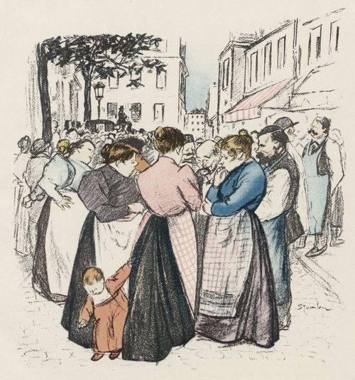 Steinlen, Theophile Alexandre: Stra�enszene