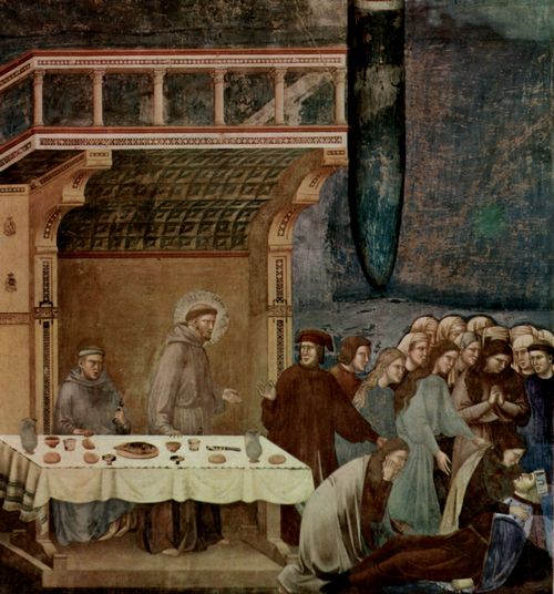 Giotto di Bondone: Fresken in der Kirche San Francesco in Assisi, Szene: Der Tod des Ritters von Celano