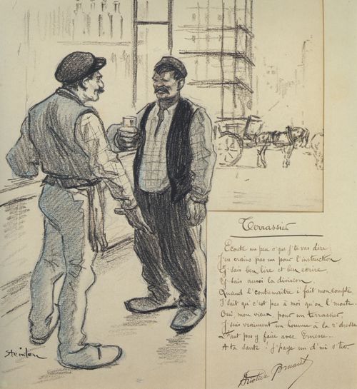 Steinlen, Theophile Alexandre: Stra�enbauarbeiter