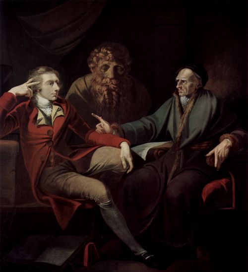 F�ssli, Johann Heinrich: Der K�nstler im Gespr�ch mit Johann Jacob Bodmer