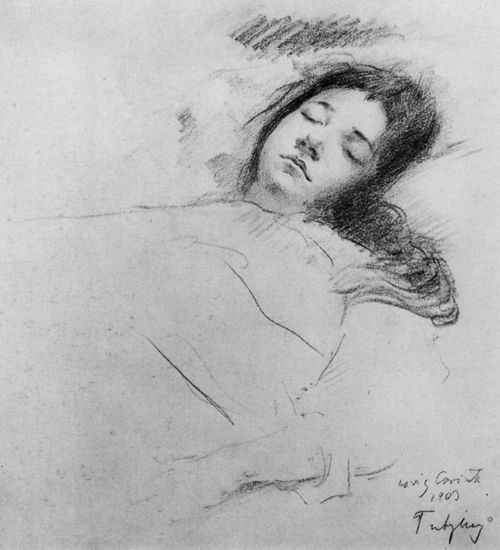 Corinth, Lovis: Charlotte Berend-Corinth, schlafend