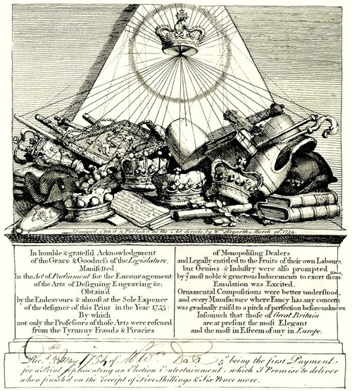 Hogarth, William: Kronen, Mitren, Szepter etc.