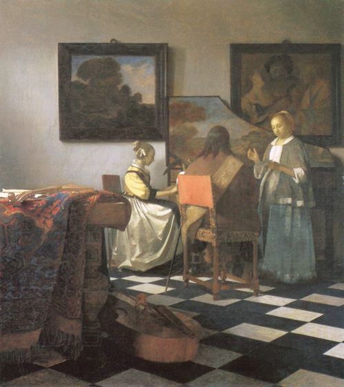 Vermeer van Delft, Jan: Musizierendes Trio