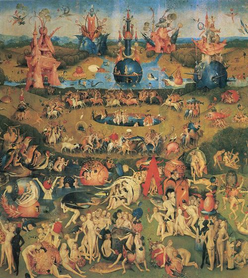 Bosch, Hieronymus: Der Garten der L�ste, Mitteltafel: Der Garten der L�ste