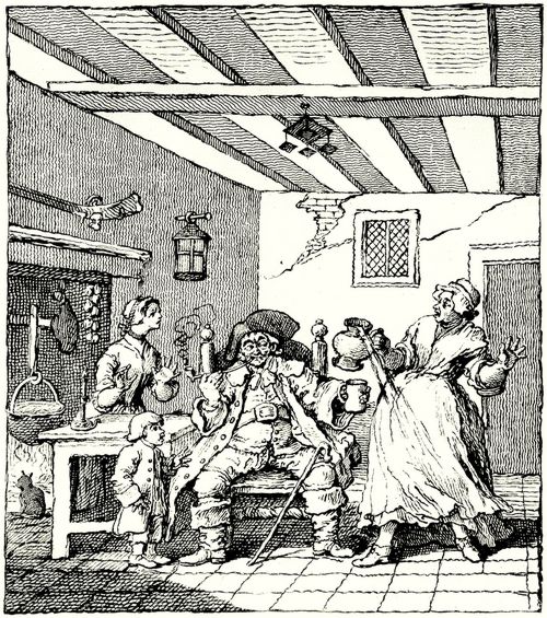 Hogarth, William: Frontispiz zu »Die R�ckkehr des Bauern«