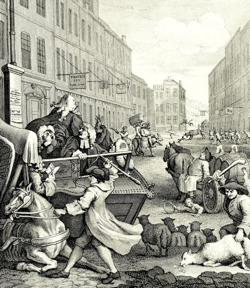 Hogarth, William: Folge »Die vier Stationen der Grausamkeit«, Die zweite Station der Grausamkeit