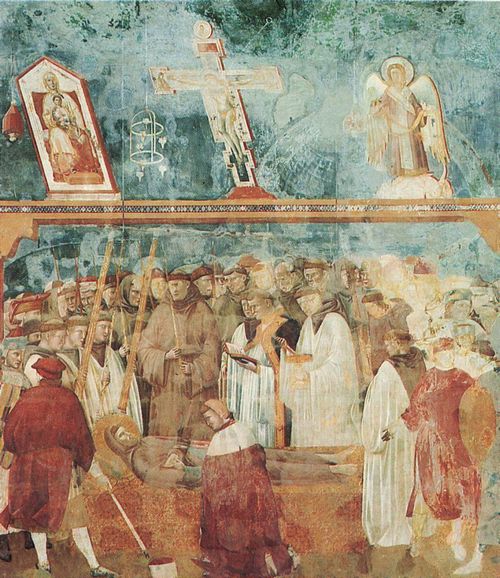 Giotto di Bondone: Fresken in der Kirche San Francesco in Assisi, Szene: Das Begr�bnis des Hl. Franziskus