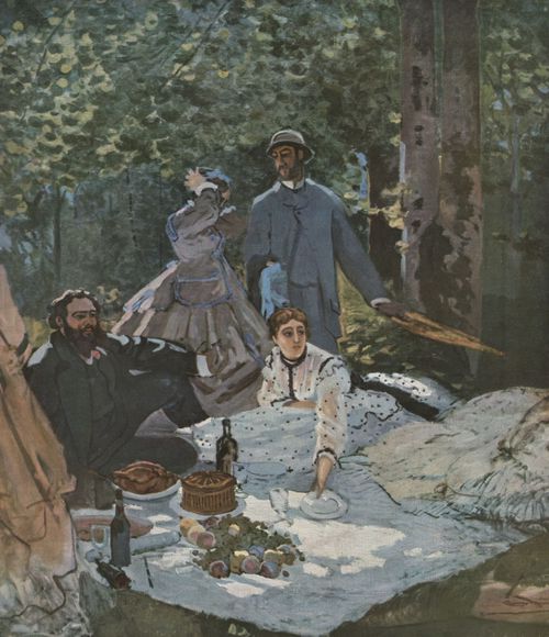 Monet, Claude: Das Fr�hst�ck im Freien, Mittelteil