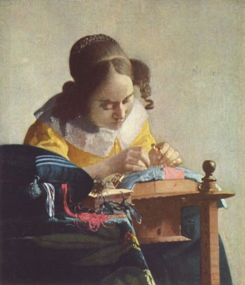 Vermeer van Delft, Jan: Die Spitzenkl�pplerin