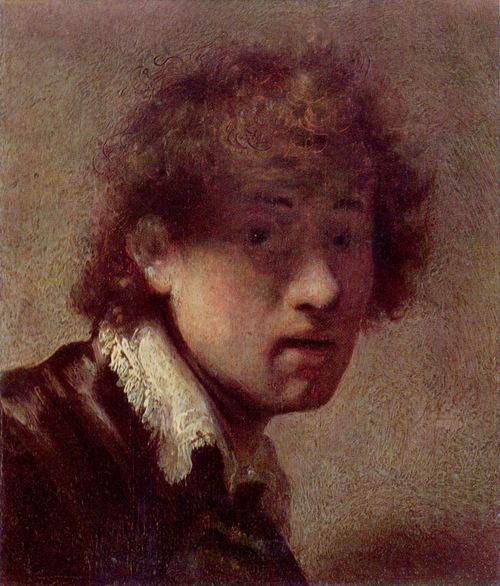 Rembrandt Harmensz. van Rijn: Selbstportr�t (Jugendliches Selbstportr�t)